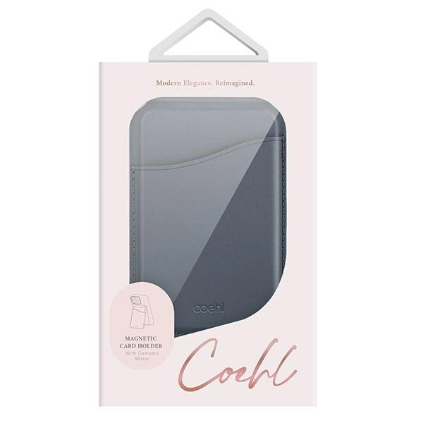 Uniq Coehl Esme Magnetic Wallet with Mirror and Stand Dark Blue/Sapphire Blueeng