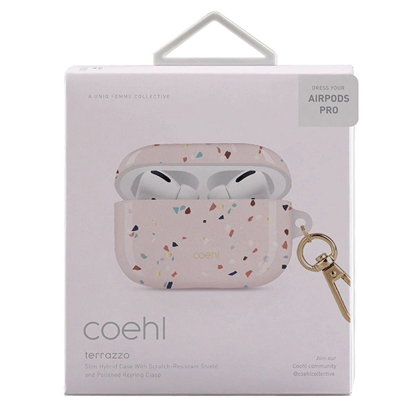 Uniq Coehl Terrazzo AirPods Pro Case Pink/Blush Pinkeng