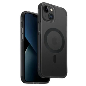 Uniq Combat case iPhone 14 Plus / 15 Plus 6.7" Magclick Charging black/concrete charcoaleng