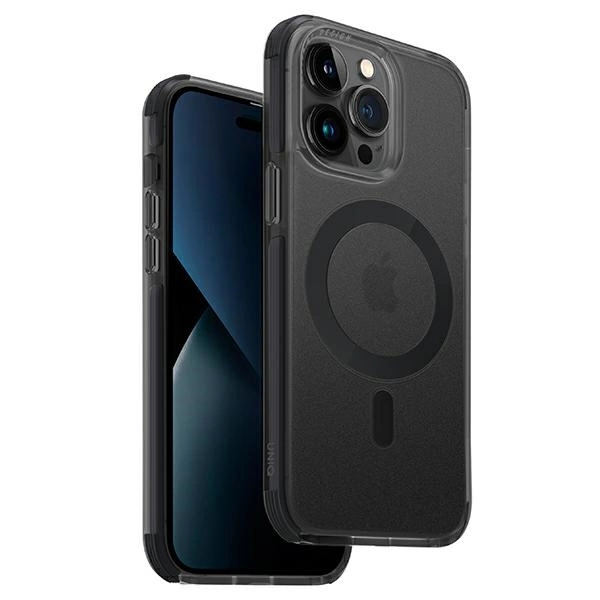 Uniq Combat iPhone 14 Pro Max 6.7" case Magclick Charging black/concrete charcoaleng