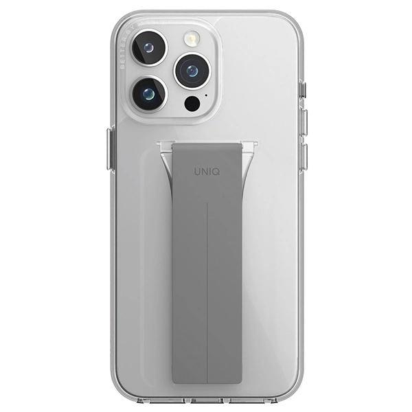 Uniq case Heldro Mount with Stand iPhone 15 Pro Max 6.7" transparent/lucent cleareng