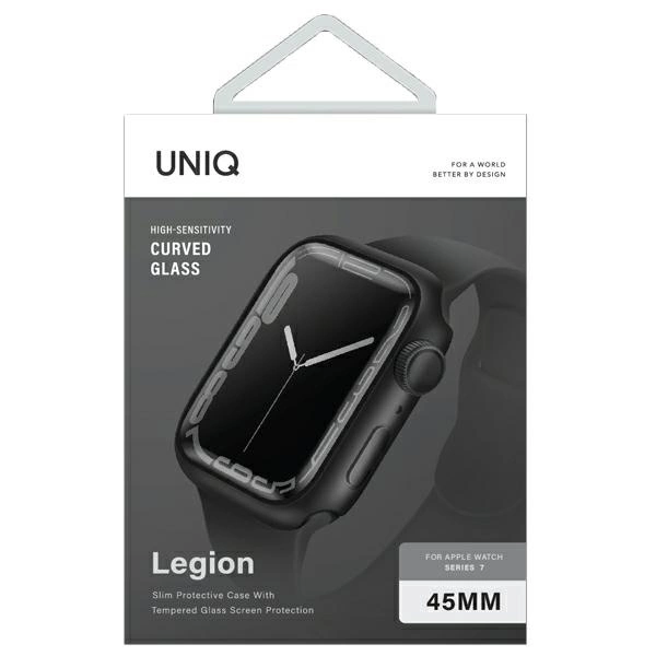 187671_2 Uniq Legion case for Apple Watch Series 7/8/9 45mm black/blackeng