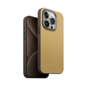 Uniq Lyden DS iPhone 15 Pro 6.1" Magclick Charging case canary yellow-flint greyeng