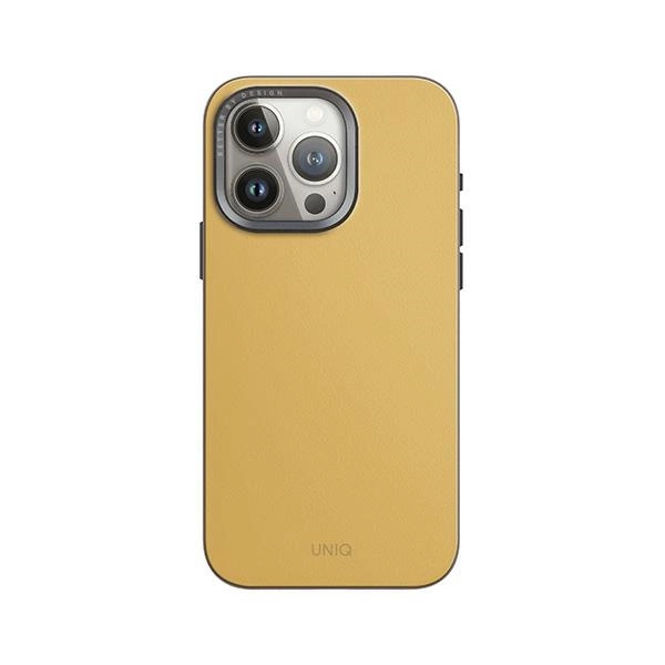 Uniq Lyden DS iPhone 15 Pro 6.1" Magclick Charging case canary yellow-flint greyeng