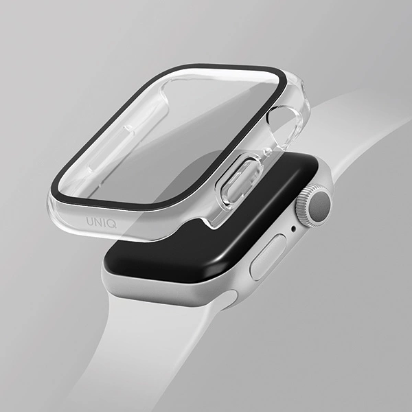 Uniq Nautic Apple Watch Series 7/8/9 41mm Case Transparent/Dove Cleareng