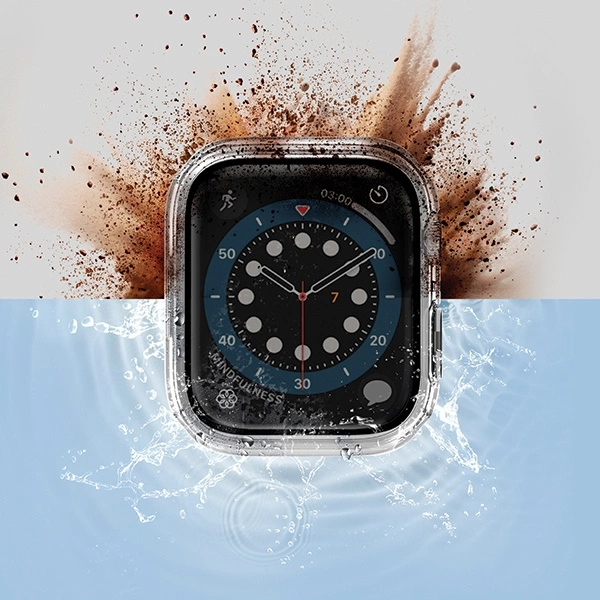 Uniq Nautic Apple Watch Series 7/8/9 41mm Case Transparent/Dove Cleareng