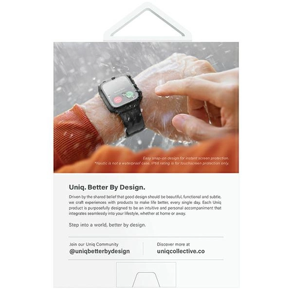 Uniq Nautic Apple Watch Series 7/8/9 41mm Case Transparent/Dove Cleareng