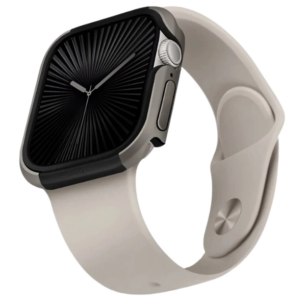 Uniq case Valencia Apple Watch Series 46mm silver/titanium silvereng