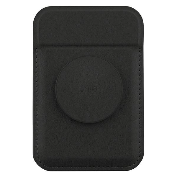 Uniq Flixa Magnetic Card Wallet with Stand Black/Jet Black MagSafeeng