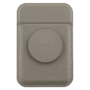 Uniq Flixa Magnetic Card Wallet with Stand Gray/Flint Gray MagSafeeng