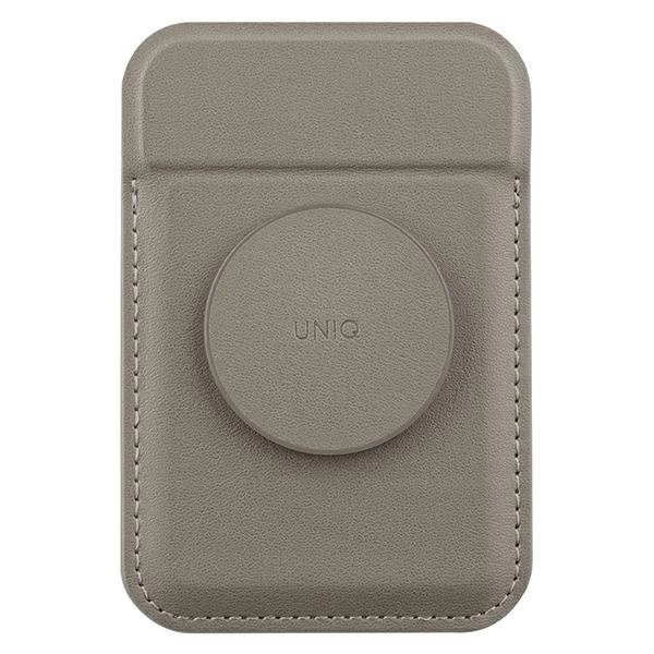 Uniq Flixa Magnetic Card Wallet with Stand Gray/Flint Gray MagSafeeng
