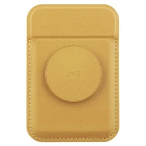 Uniq Flixa Magnetic Card Wallet with Stand Yellow/Canary Yellow MagSafeeng