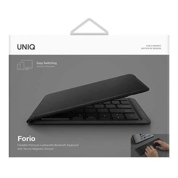 Uniq Forio Foldable Bluetooth Keyboard Black/Midnight Blackeng