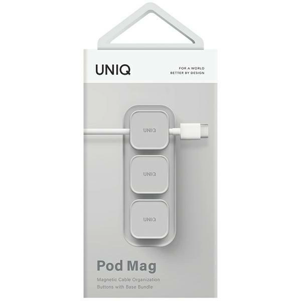 Uniq Pod Mag magnetic cable organizer + base gray/chalk grayeng