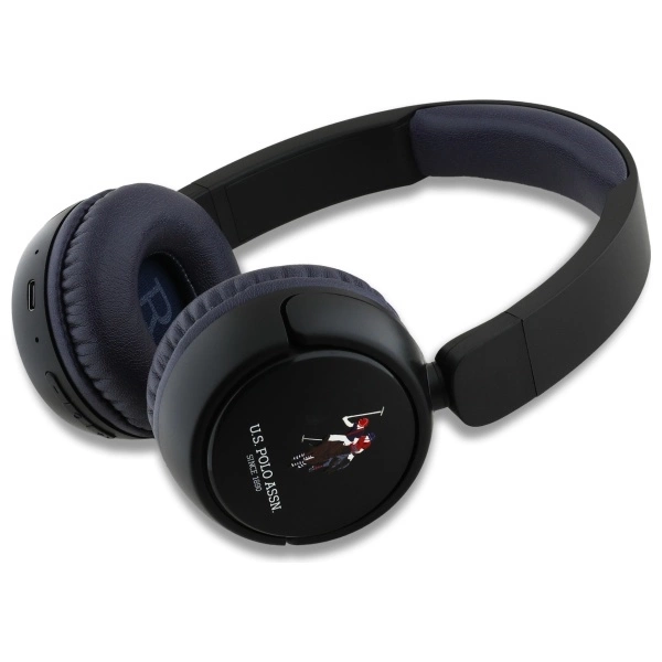 US Polo Bluetooth On-Ear Headphones USHPV6PCOV Navy DH Color Logoeng