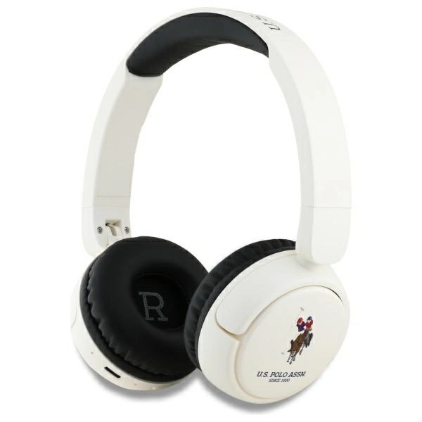 US Polo Bluetooth Headphones USHPV6PUNH White DH Color Logoeng