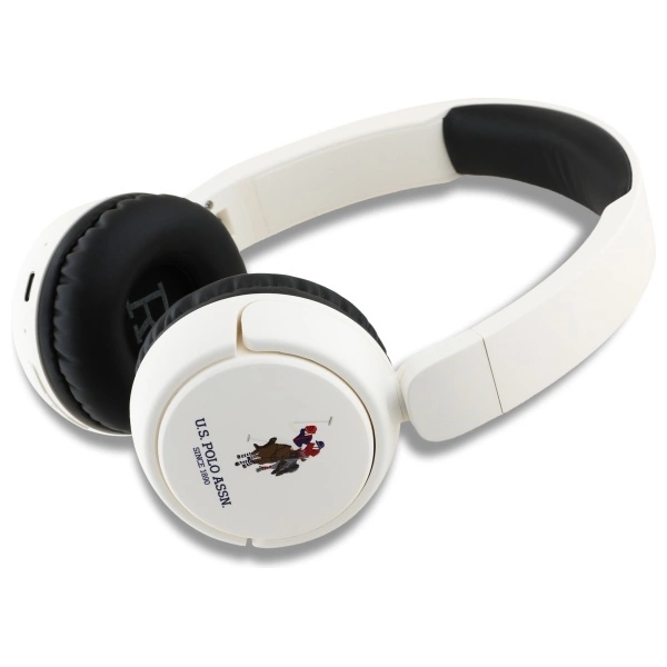 US Polo Bluetooth Headphones USHPV6PUNH White DH Color Logoeng
