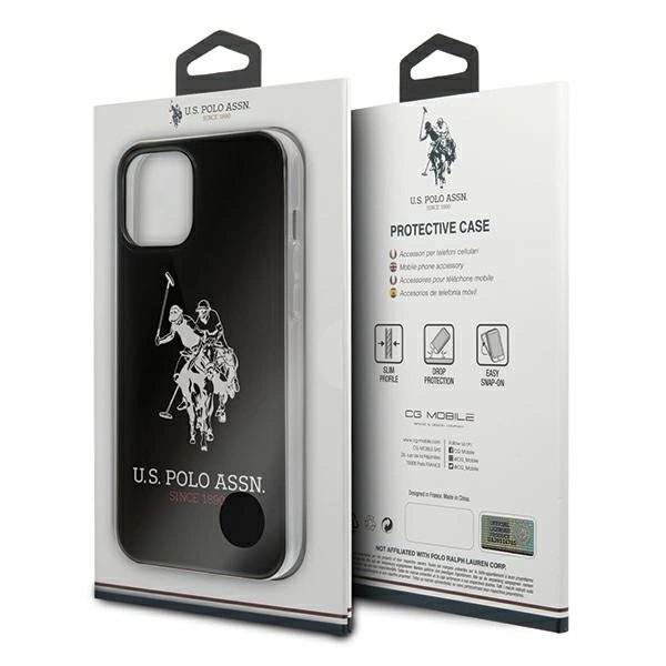 US Polo Shiny Big Logo Case for iPhone 12 / 12 Pro 6.1" - Blackeng