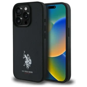 US Polo USHCP15XPGEK iPhone 15 Pro Max 6.7" black/black Leather Embroidered DH Coloreng