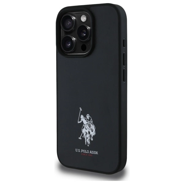US Polo USHCP15XPGEK iPhone 15 Pro Max 6.7" black/black Leather Embroidered DH Coloreng