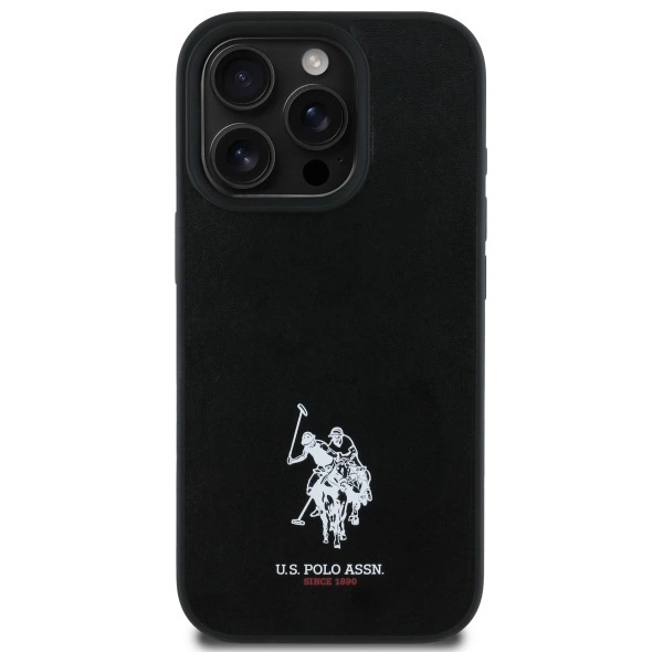 US Polo USHCP15XPGEK iPhone 15 Pro Max 6.7" black/black Leather Embroidered DH Coloreng