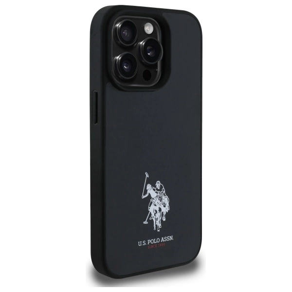 US Polo USHCP15XPGEK iPhone 15 Pro Max 6.7" black/black Leather Embroidered DH Coloreng