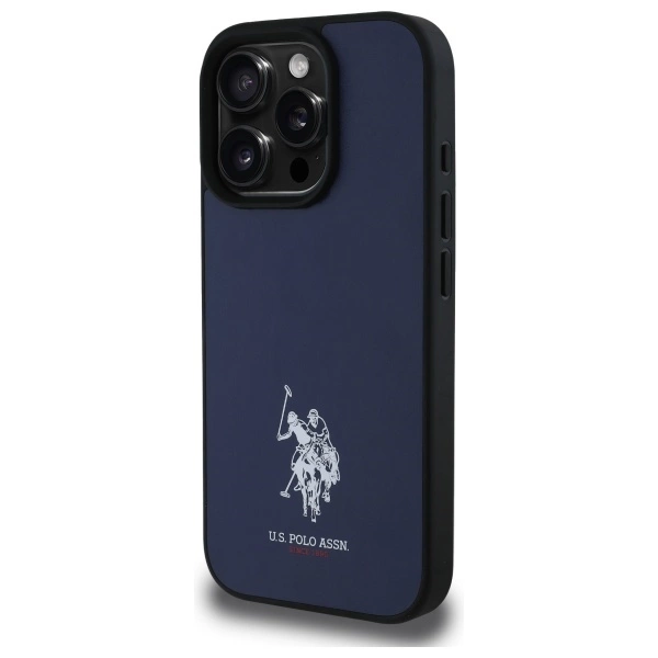 US Polo USHCP15XPGEV iPhone 15 Pro Max 6.7" Navy Leather Embroidered DH Coloreng
