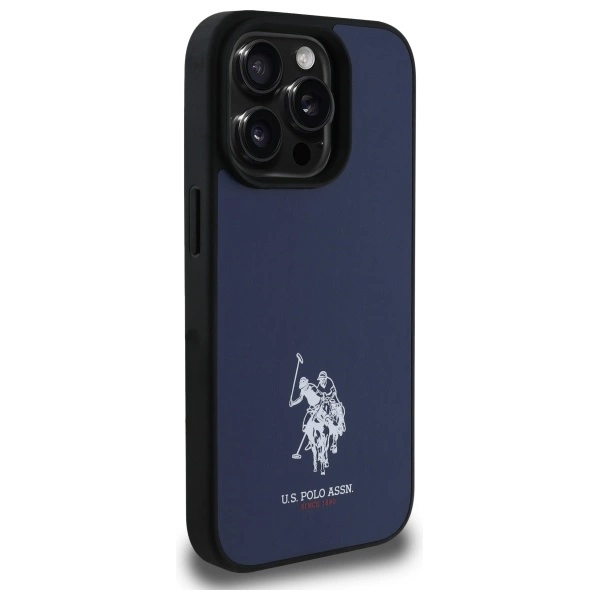 US Polo USHCP15XPGEV iPhone 15 Pro Max 6.7" Navy Leather Embroidered DH Coloreng