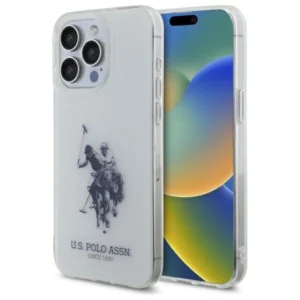 US Polo USHCP15XTPUHRBH iPhone 15 Pro Max 6.7" white Shiny Big Logoeng