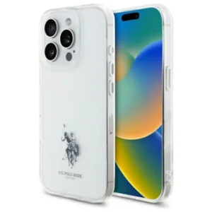 US Polo USHCP15XUSMT iPhone 15 Pro Max 6.7" Clear/Transparent IML Printed Double Horse Logoeng