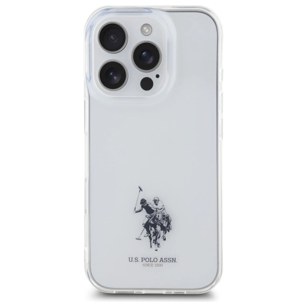 US Polo USHCP15XUSMT iPhone 15 Pro Max 6.7" Clear/Transparent IML Printed Double Horse Logoeng