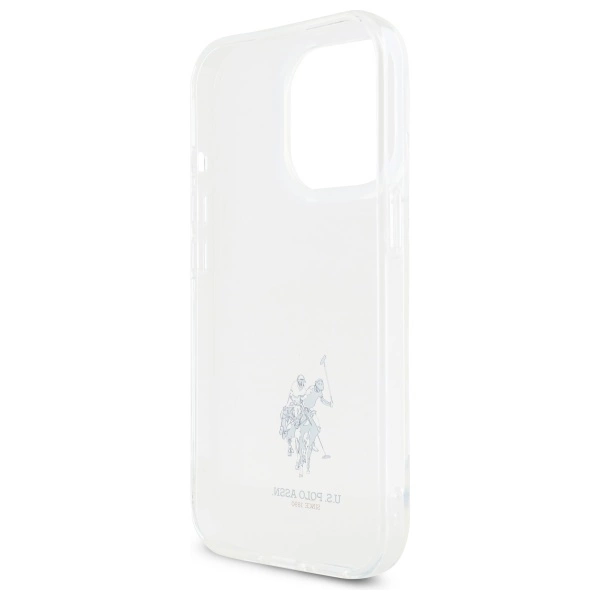 US Polo USHCP15XUSMT iPhone 15 Pro Max 6.7" Clear/Transparent IML Printed Double Horse Logoeng