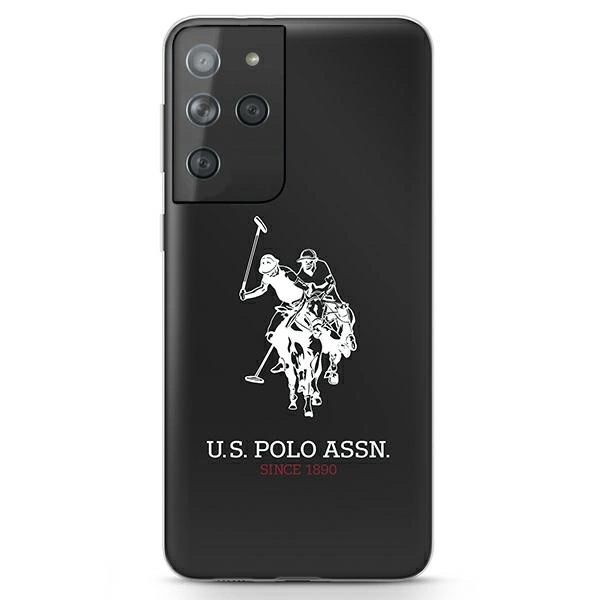 US Polo Shiny Big Logo Case for Samsung Galaxy S21 Ultra - Blackeng