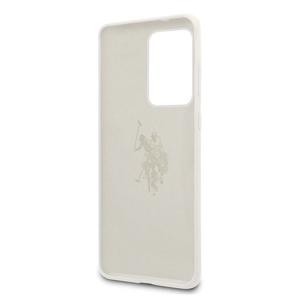 US Polo Silicone Collection Case for Samsung Galaxy S20 Ultra - Whiteeng