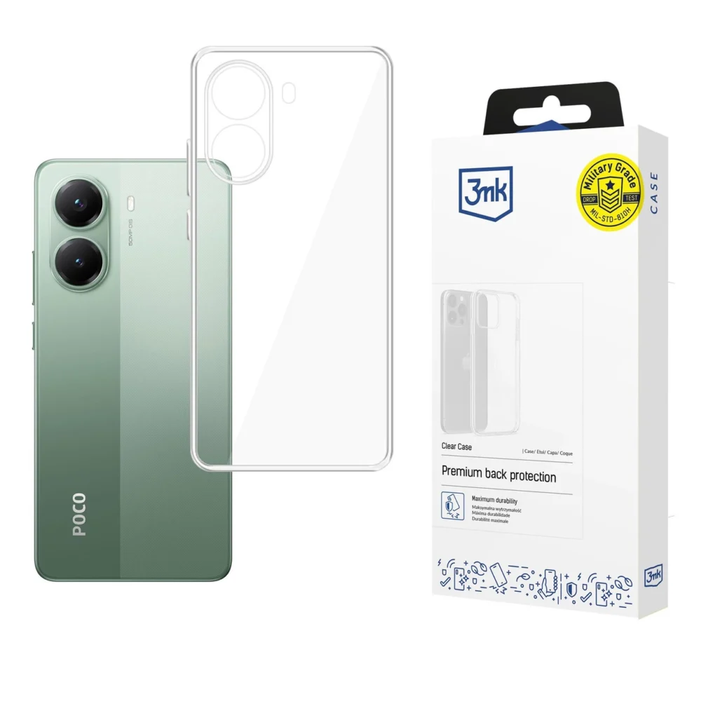 3mk Clear Case for Xiaomi Poco X7 Pro - transparenteng