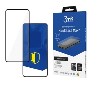 Tempered glass 3mk HardGlass Max Black for Xiaomi Poco X7 Proeng
