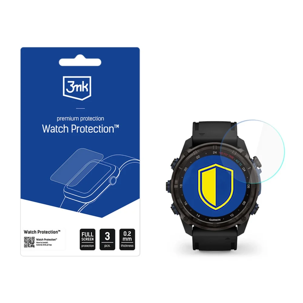 Smartwatch Screen Protector Glass 3mk Watch Protection FlexibleGlass for Garmin Descent Mk3i (51mm)eng