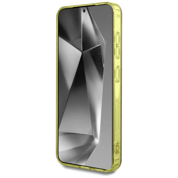 Guess 4G Glitter Triangle Buttons MagSafe Case for Samsung Galaxy S25 Browneng
