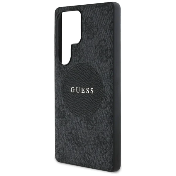 Guess 4G Round Patch Classic Logo MagSafe case for Samsung Galaxy S25 Ultra blackeng