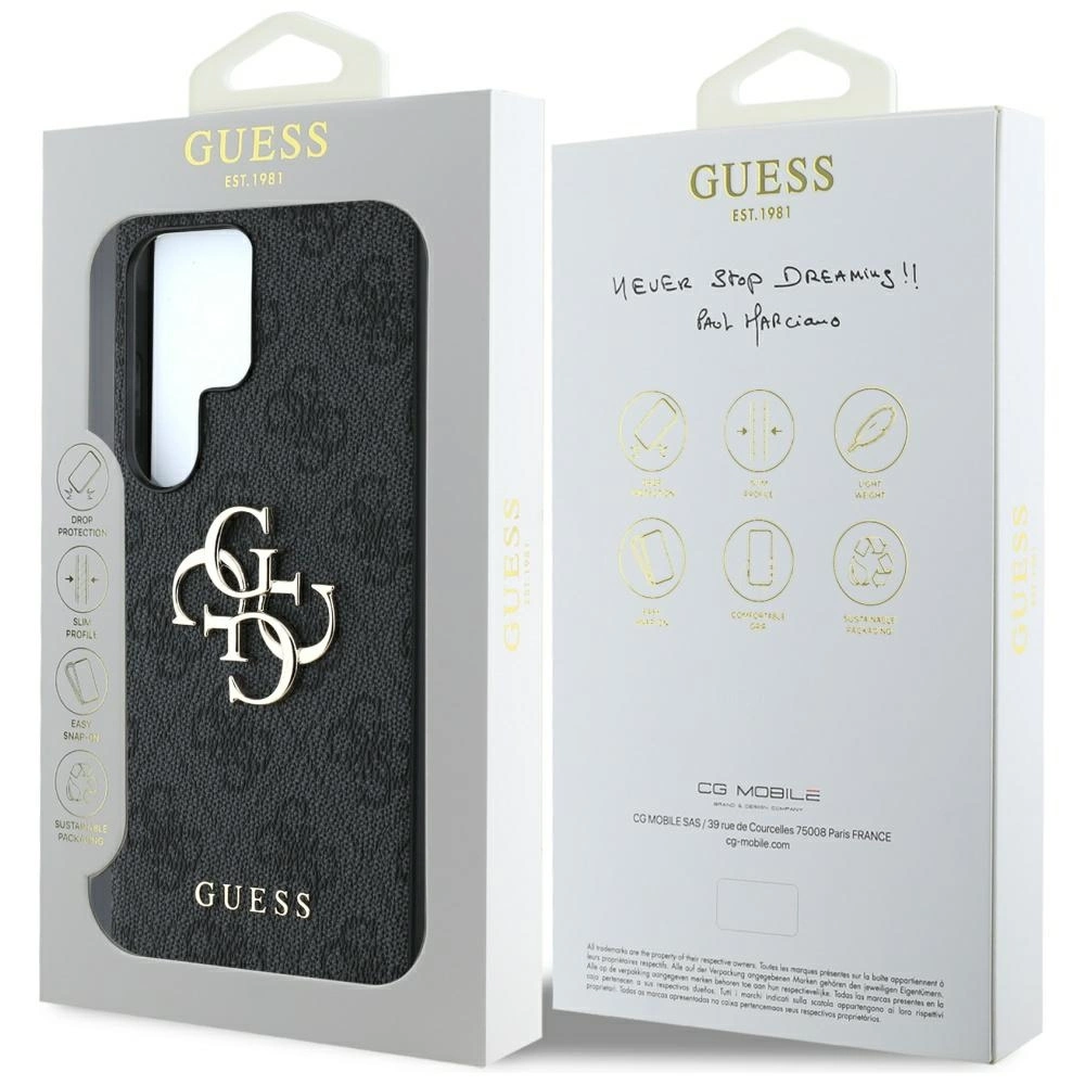 Guess Big 4G Logo Classic Logo Case for Samsung Galaxy S25 Ultra Blackeng