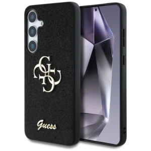 Guess Fixed Glitter Big 4G Metal Logo case for Samsung Galaxy S25 Plus blackeng