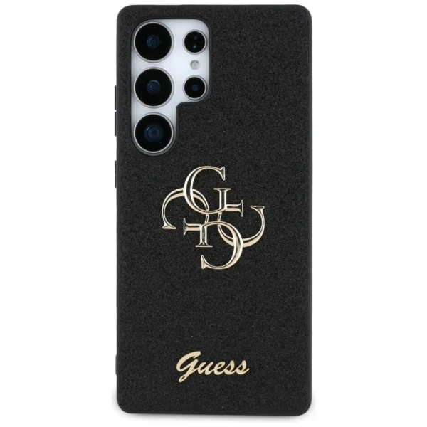 Guess Fixed Glitter Big 4G Metal Logo case for Samsung Galaxy S25 Ultra blackeng