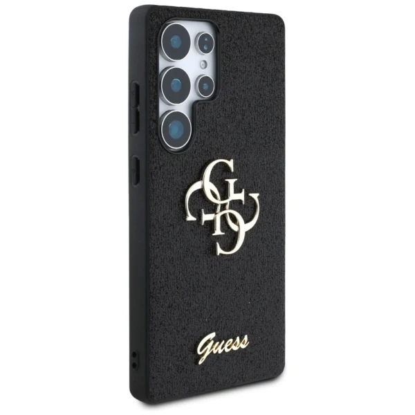 Guess Fixed Glitter Big 4G Metal Logo case for Samsung Galaxy S25 Ultra blackeng