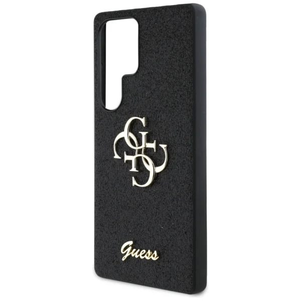Guess Fixed Glitter Big 4G Metal Logo case for Samsung Galaxy S25 Ultra blackeng