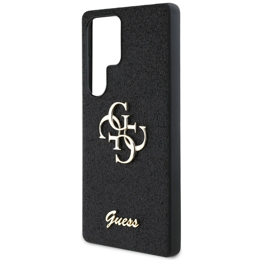Guess Fixed Glitter Big 4G Metal Logo case for Samsung Galaxy S25 Ultra blackeng