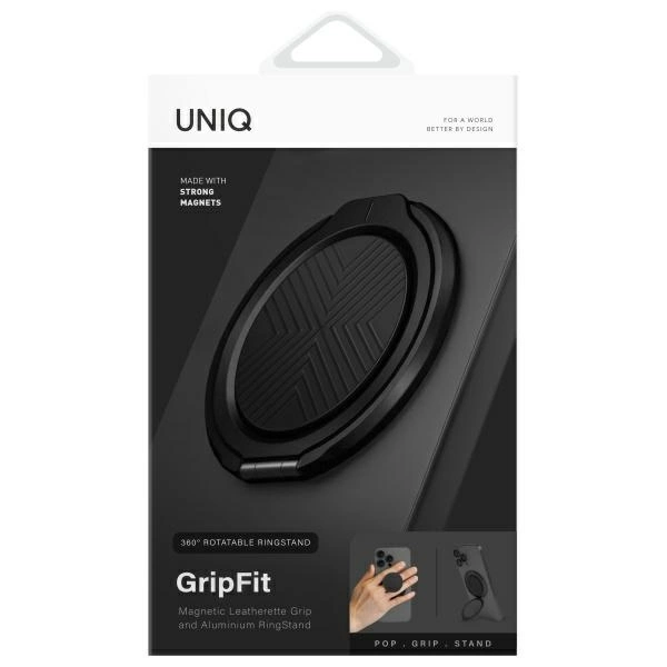 Uniq Gripfit 360 Magnetic Mount&Kickstand Magnetic Holder black/midnight blackeng