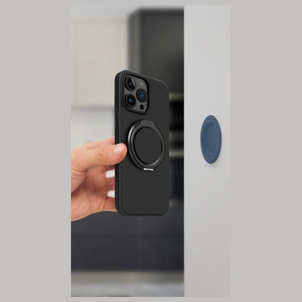Uniq Gripfit Premium 360 Magnetic Mount&Kickstand Magnetic Holder black/carbon blackeng