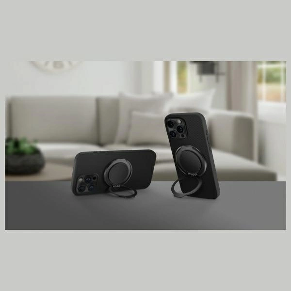 Uniq Gripfit Premium 360 Magnetic Mount&Kickstand Magnetic Holder black/carbon blackeng