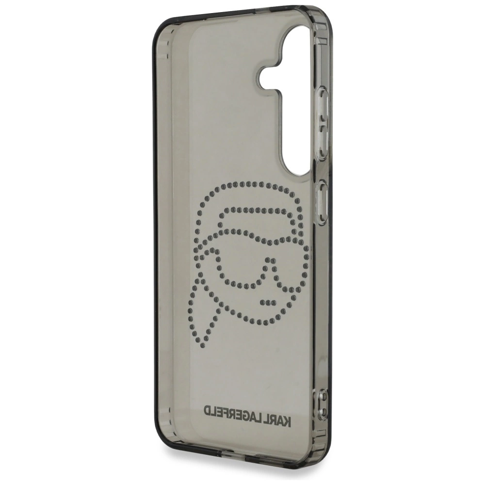 Case Karl Lagerfeld Rhinestones Karl Head Logo Samsung Galaxy S25 blackeng