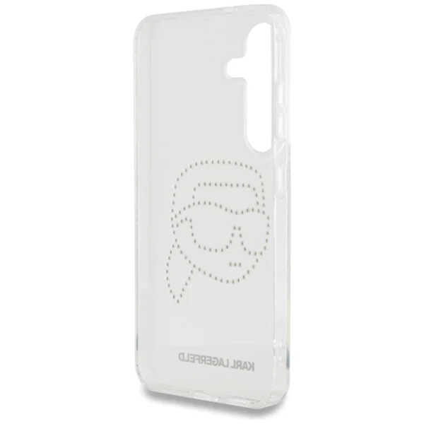 Case Karl Lagerfeld Rhinestones Karl Head Logo Samsung Galaxy S25 transparenteng